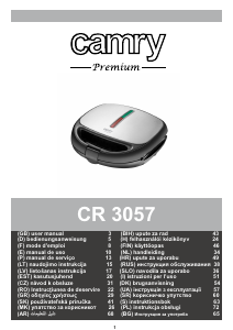 Priručnik Camry CR 3057 Kontaktni roštilj