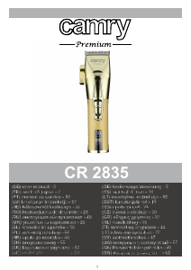 Manual Camry CR 2835s Aparador de cabelo