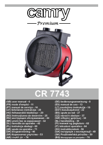 Käyttöohje Camry CR 7743 Lämmitin