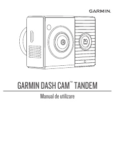 Manual Garmin Dash Cam Tandem Camera de acțiune