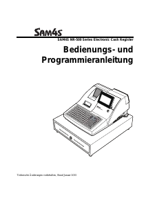 Bedienungsanleitung SAM4s NR-510 Registrierkasse