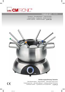 Manual de uso Clatronic FD 3783 Fondue