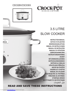 Bruksanvisning Crock-Pot CSC028X Slow cooker