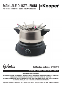 Manual Kooper 2192079 Fondue