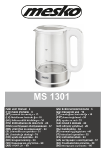 Руководство Mesko MS 1301w Чайник