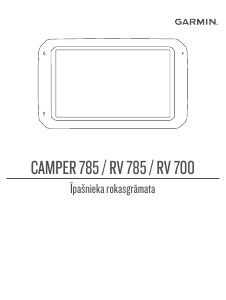 Rokasgrāmata Garmin Camper 785 Automašīnas navigācija