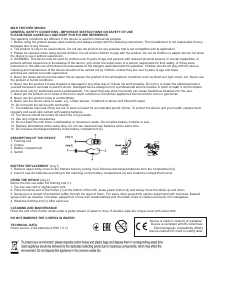 Instrukcja Mesko MS 4502b Spieniacz do mleka