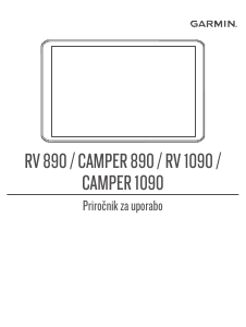 Priročnik Garmin Camper 890 Avtomobilska navigacija