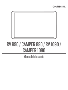 Manual de uso Garmin Camper 890 Navegación para coche