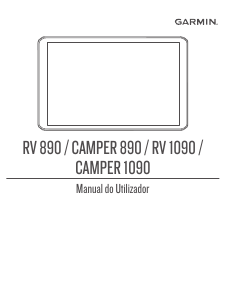 Manual Garmin Camper 890 Sistema de navegação