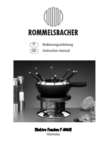 Manual Rommelsbacher F 400/E Harmony Fondue