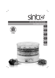 Kullanım kılavuzu Sinbo SFD 7401 Gıda kurutma makinesi