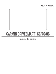 Manual de uso Garmin DriveSmart 86 Navegación para coche