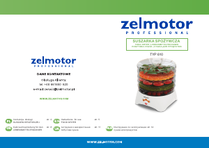 Руководство Zelmotor 610 Дегидратор для пищевых продуктов