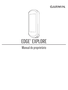 Manual Garmin Edge Explore 1000 Ciclo-computador