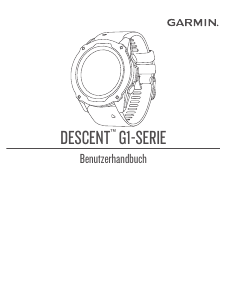 Mode d’emploi Garmin Descent G1 Solar Ordinateur de plongée