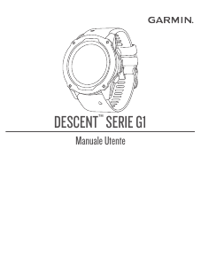 Manuale Garmin Descent G1 Solar Computer subacquei