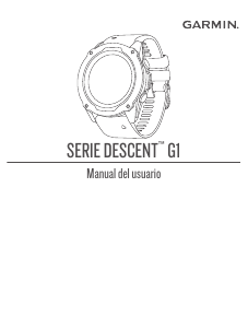 Manual de uso Garmin Descent G1 Solar Ordenador de buceo