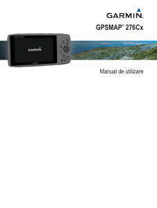 Manual Garmin GPSMAP 276Cx Dispozitiv GPS portabil