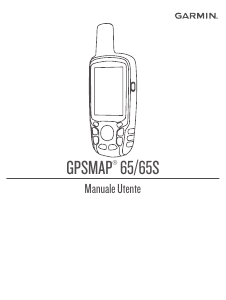Manuale Garmin GPSMAP 65S Navigatore palmare