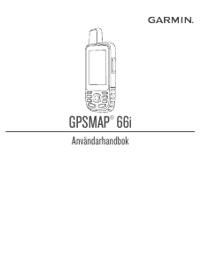 Bruksanvisning Garmin GPSMAP 66i Handhållen navigation
