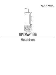 Manuale Garmin GPSMAP 66i Navigatore palmare