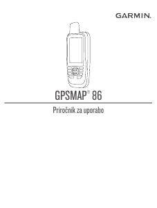 Priročnik Garmin GPSMAP 86s Ročna navigacija