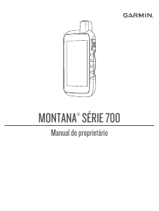 Manual Garmin Montana 750i Navegador portátil