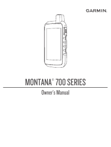 Manual Garmin Montana 750i Handheld Navigation