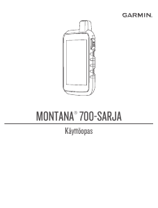 Käyttöohje Garmin Montana 750i Käsinavigaattori
