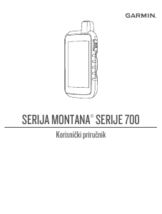 Priručnik Garmin Montana 750i Ručna navigacija