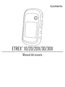 Manual de uso Garmin eTrex 30x Navegación de mano