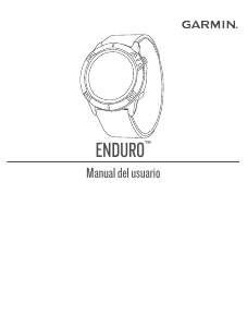 Manual de uso Garmin Enduro Smartwatch