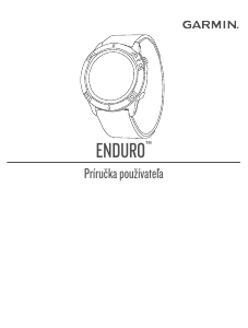 Návod Garmin Enduro Inteligentné hodinky