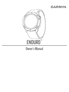 Manual Garmin Enduro Smart Watch