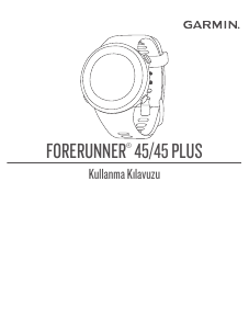 Kullanım kılavuzu Garmin Forerunner 45S Akıllı kol saati