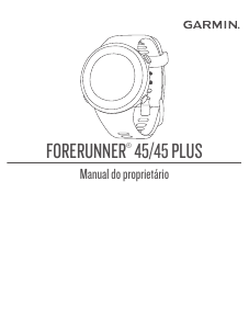 Manual Garmin Forerunner 45S Relógio inteligente