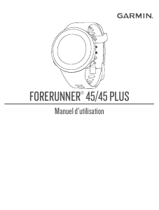 Mode d’emploi Garmin Forerunner 45S Montre connectée