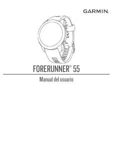 Manual de uso Garmin Forerunner 55 Smartwatch