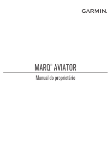 Manual Garmin Marq Aviator Relógio inteligente