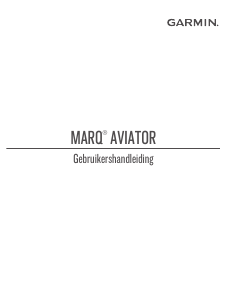 Handleiding Garmin Marq Aviator Smartwatch