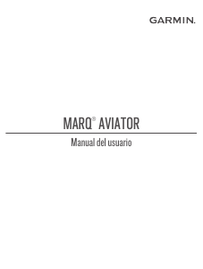 Manual de uso Garmin Marq Aviator Smartwatch