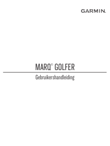 Handleiding Garmin Marq Golfer Smartwatch