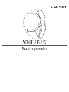 Manual Garmin Venu 2 Plus Relógio inteligente