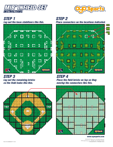 Manual de uso OYO Sports set MLBARZFS1 MLB Arizona Diamondbacks campo de béisbol