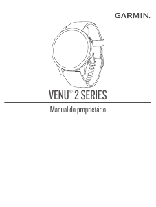 Manual Garmin Venu 2S Relógio inteligente