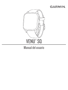 Manual de uso Garmin Venu SQ - Music Edition Smartwatch