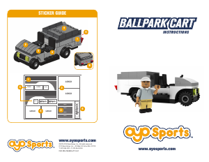 Manual OYO Sports set MLBATLTC MLB Atlanta Braves ballpark cart