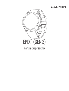 Priručnik Garmin epix (Gen 2) Pametni sat