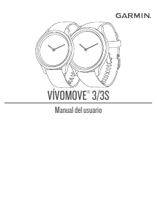 Manual de uso Garmin vivomove 3S Smartwatch